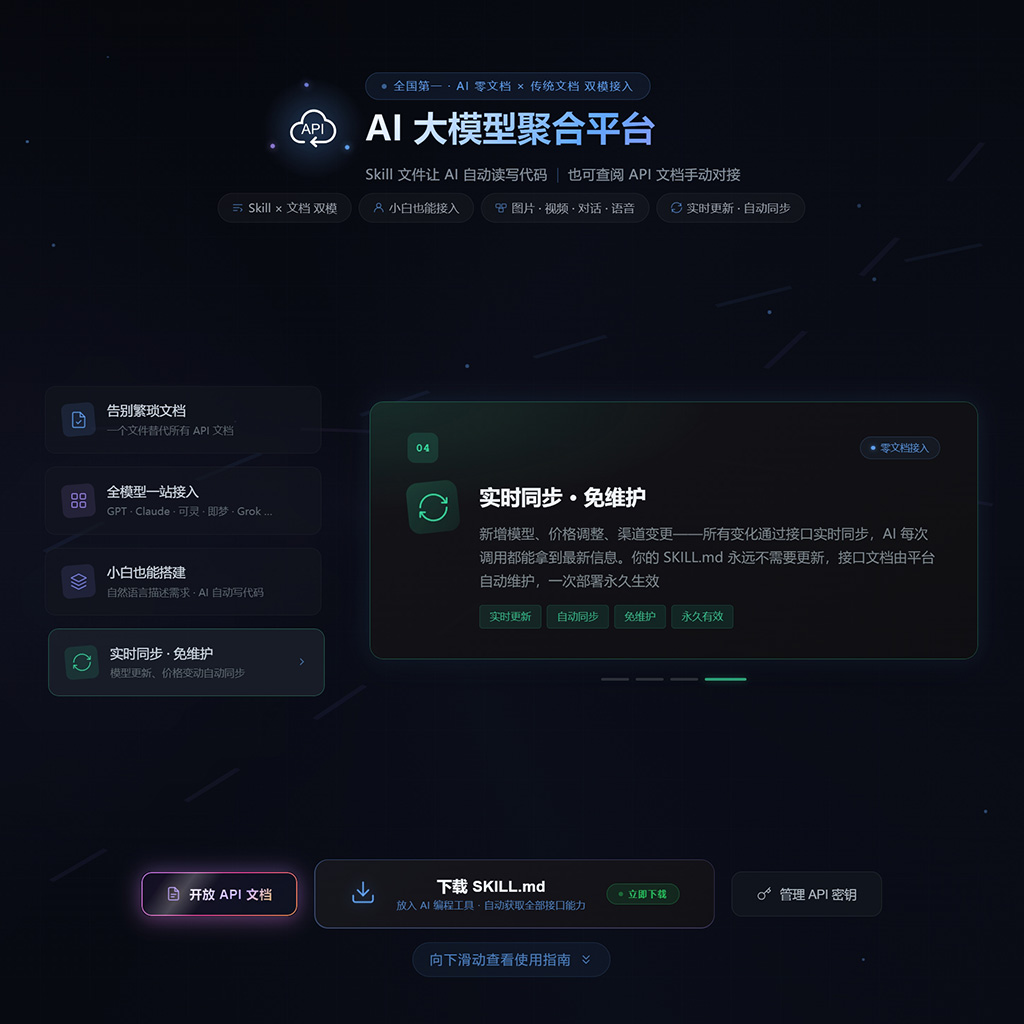 AIGC 平台 API 接口系统展示